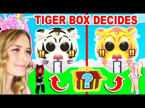 LUNAR TIGER BOX Decides What We BUILD In Adopt Me! (Roblox)