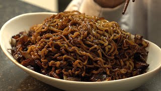 Korean Black Noodles |  jjajangmyeon | jjajang rice by 하루한끼 one meal a day 517,642 views 1 year ago 5 minutes, 42 seconds