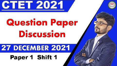 CTET Dec 2021 Answer Key || 27 December 2021 Paper 1 || 1st Shift || CDP & MATHS