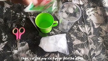 Procedure text | how to make a glass of pop ice