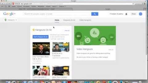How To Setup and Run a Google Hangout 2014