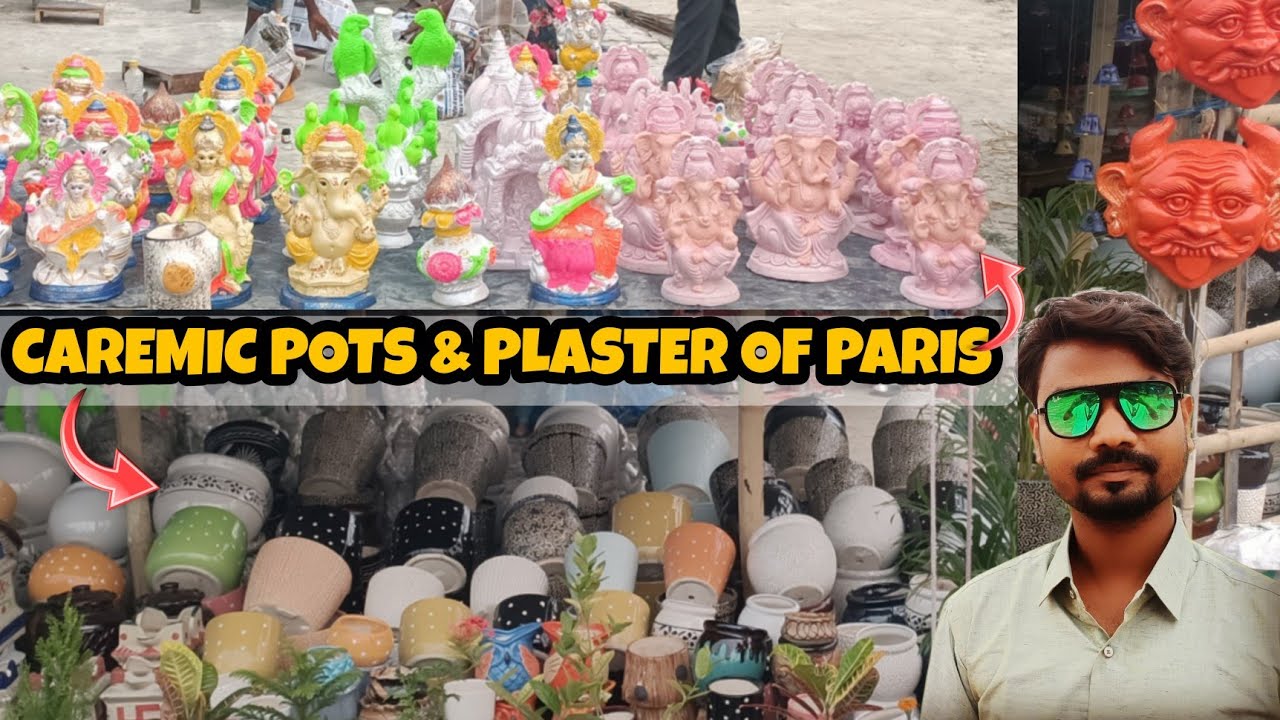 Caremic Pots Flower Vase Plaster of Paris Murti || Die Making || #popmurti
