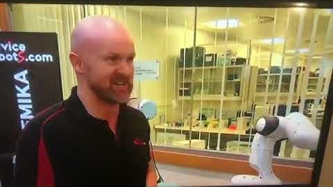 Tim Warrington speaking to BBC about Collaborative Robots