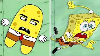 Spongebob Removing a Splinter vs Gegagedigedagedago Animation