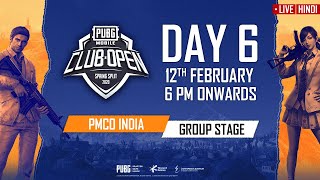 [Hindi] PMCO India Group Stage Day 6 | Spring Split | PUBG MOBILE CLUB OPEN 2020