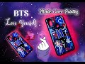 BTS LOVE YOURSELF💜MOBILE COVER PAINTING🎨🖌️💖 #BTS #ARMY #btsarmy #loveyourself #coverpainting #art