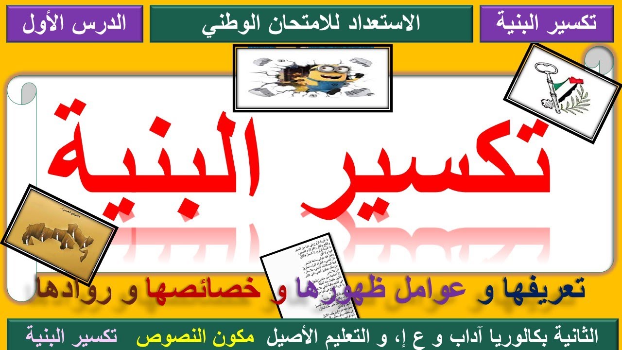 تكسير البنية ، الدرس الأول: تعريف الحركة و عوامل ظهورها و خصائصها و روادها