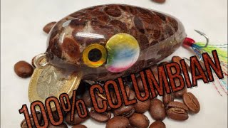 Making a Crankbait from Coffee Beans. Columbian Coffee Fishing