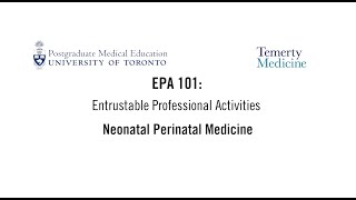 EPA 101 Neonatal Perinatal Medicine