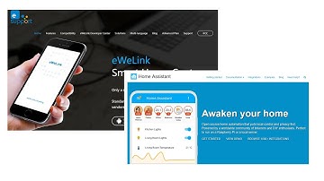 ewelink with Home Assistant overview