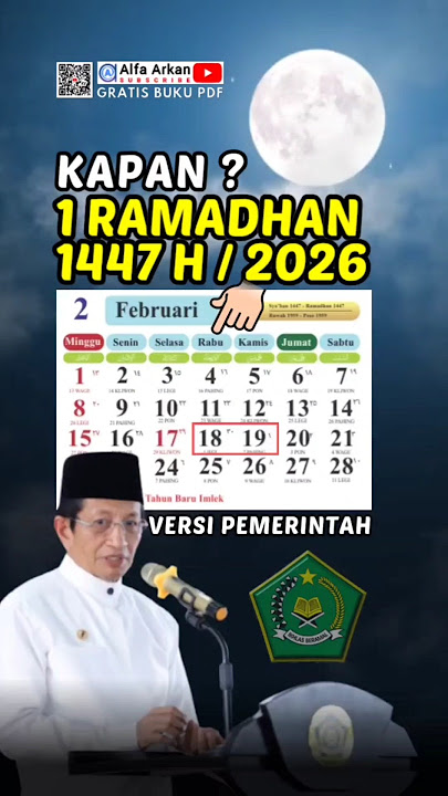 🔴 KAPAN 1 RAMADHAN 2026? Jadwal Resmi Pemerintah