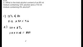 Mixture Problem Part 1