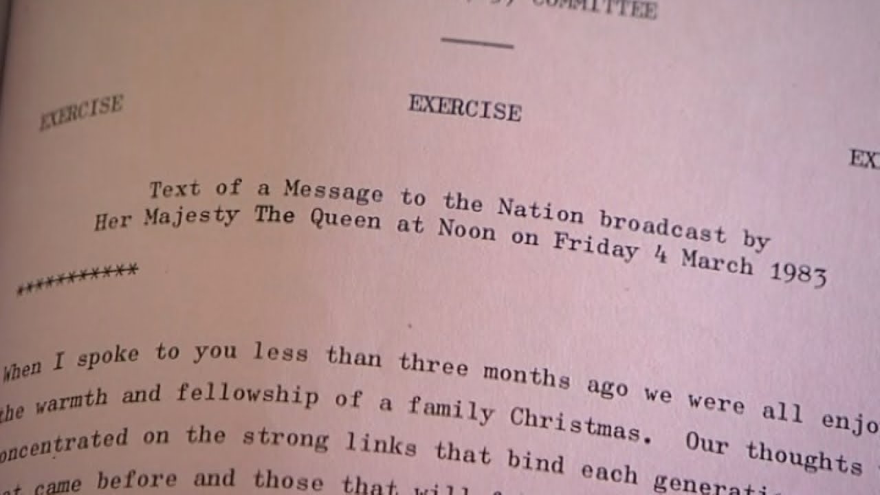 queen's speech nuclear war 1983