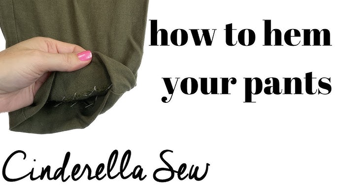 How to Hem Pants Without Sewing Easily in 10 Minutes - Nana Sews