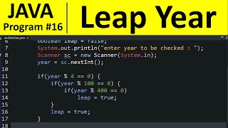 Java Program #16 - Check Leap Year in Java screenshot 4
