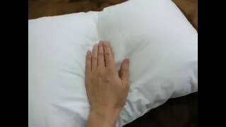枕 安眠 人気 肩こり まくら 洗える ホテル仕様 中綿 低反発 ピロー (43X63cm, ホワイト)