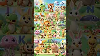 ABC Animals Song for Kids 🐻🐰🐊 #KidsVideo #NurseryRhymes #LearningVideo #ToddlerLearning #BabySongs