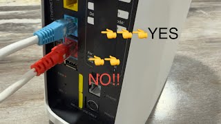 BGW 620 use the blue port for better ethernet connections, AT&T Gateway ￼
