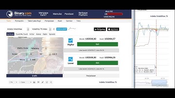 Trading Binary.com easy, Best Strategy Rise/Fall 75 index