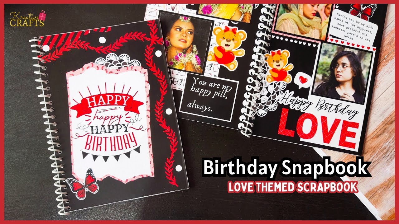 1 YEAR ANNIVERSARY SCRAPBOOK FOR MY BF! scrapbook with me, page