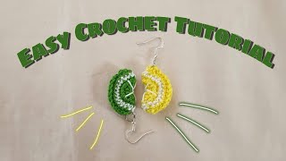 super easy crochet mini lemon &amp; lime tutorial 🍋💚