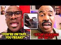 Steve harvey confronts shannon sharpe for exposing his true side