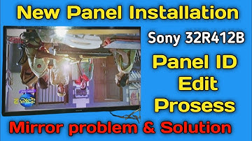 Sony TV mirror problem How to solve mirror image in sony tv. Sony 32R412B mirror  problem. Part 2