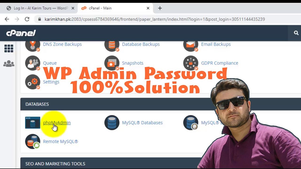 WP Admin Password ? Reset WordPress Admin Password in cPanel