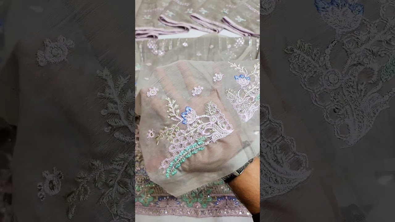 Lavish Pareesa Luxury Chiffon'24 D-09 PALE LAVENDAR