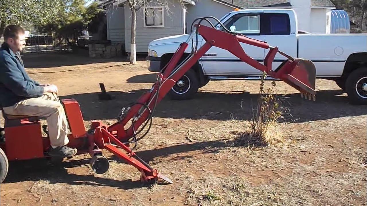 Norther Tool Towable Backhoe Moving Dirt YouTube