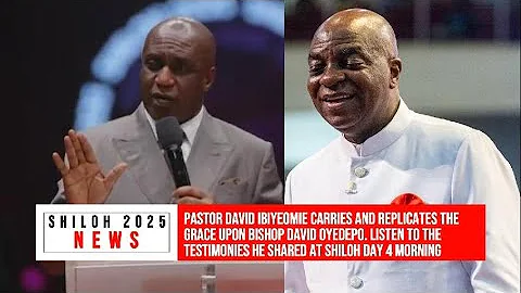 PASTOR DAVID IBIYEOMIE CARRIES AND REPLICATES THE GRACE UPON BISHOP DAVID OYEDEPO | SHILOH 2025