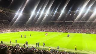 A lone bagpiper at Old Trafford commemorates Sir Bobby Charlton’s passing