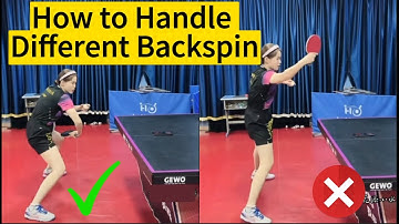 🎯Hoe ga je om met verschillende backspinslagen met de backhand?