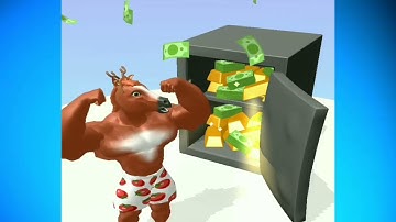 Noob Vs Pro Vs Hacker In Muscle Rush Max Level Android, iOS Games Run Horse