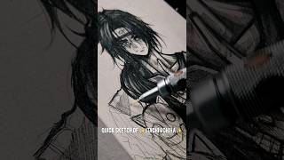 Quick Sketch Of  ✨️Itachi Uchiha✨️ In Shadow Style #shorts