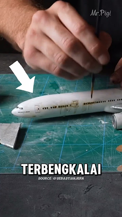 Miniatur Pesawat Jadi Nyata! Kreasi Luar Biasa dari Pria Ini🤩  #shortvideo #trending #viralvideo