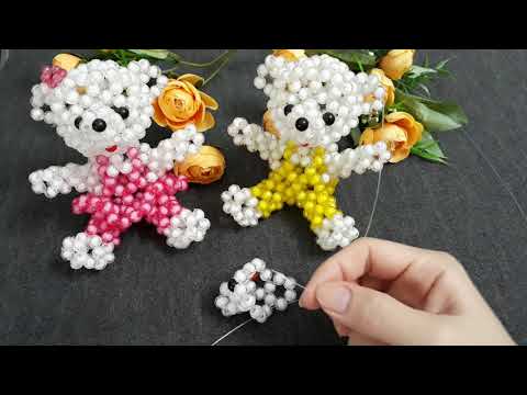 Beaded Bear P1/4#ビーズベア#Kết Cườm Con Gấu | Foci