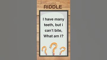 Mysterious Riddle: What Has Many Teeth, But Can