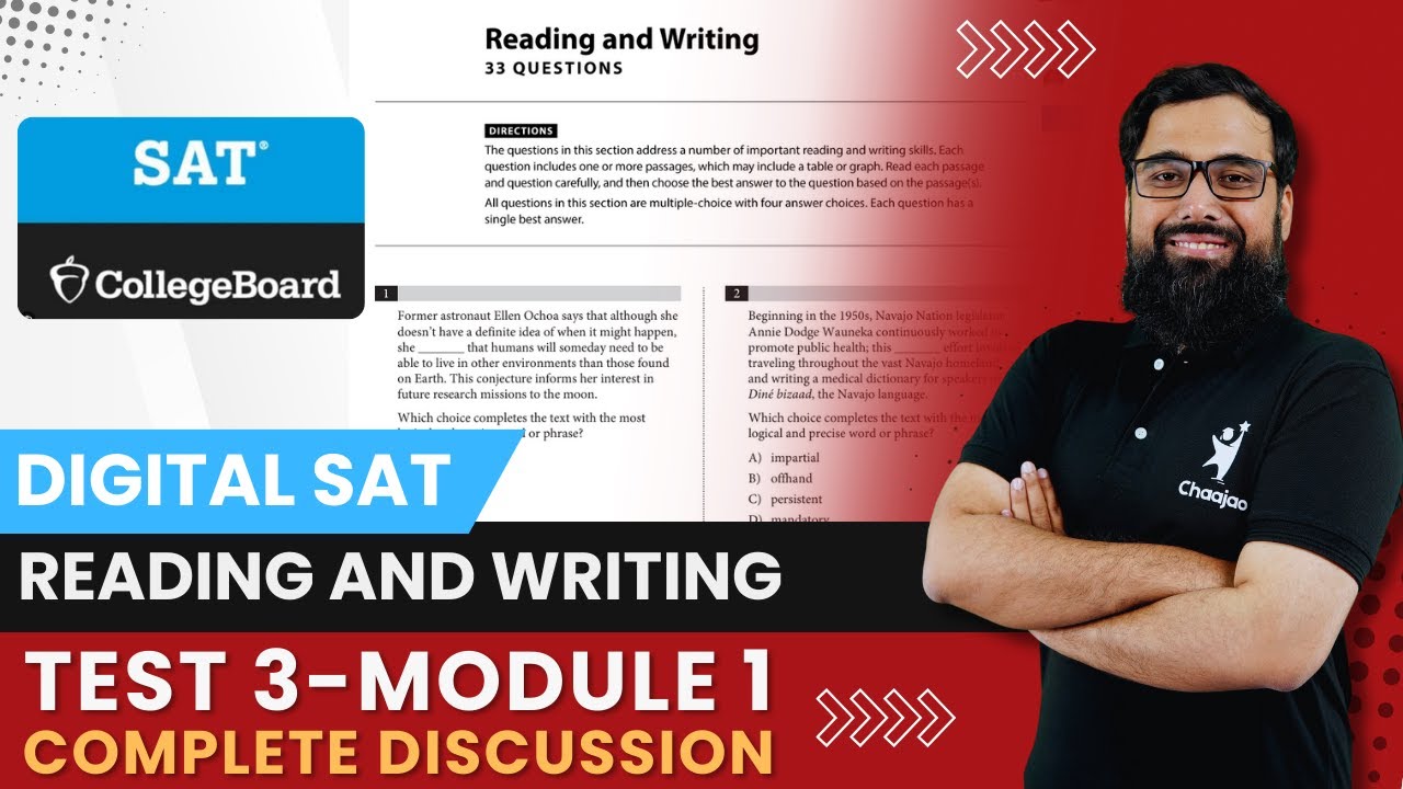 Digital SAT Reading and Writing | Collegeboard Practice Test 3 - Module ...
