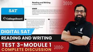 Digital SAT Reading and Writing | Collegeboard Practice Test 3 - Module 1 Complete Discussion