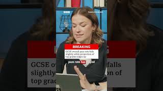 GCSE overall pass rate falls slightly while top grades edge up. #BBCNews