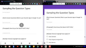 Question Types in Google Forms