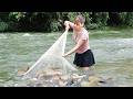 Fishing Ancient Fishing Techniques: Harvesting A Lot Of Big Fish From A Dry River | Lý Tiểu Duyên