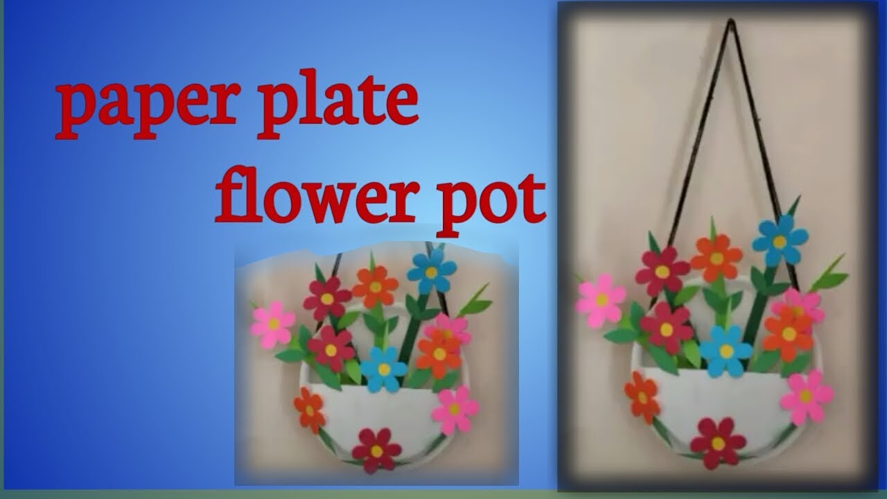 How To Make Simple Paper Plate Wall Hanging Craft /Paper Plate Flower
