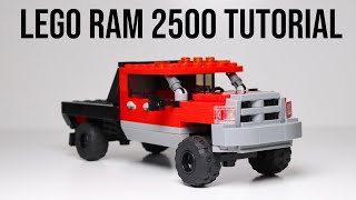 LEGO 4th Gen Dodge Ram 2500 Flatbed Moc Tutorial!