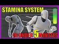Make a STAMINA system in 5 minutes! UE4