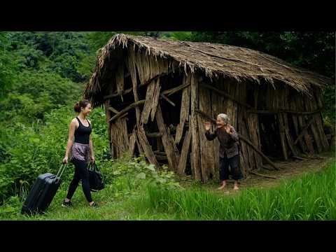 Young Girl's $0 Abandoned House Transformation For A Lonely Granny | Off-Grid Living