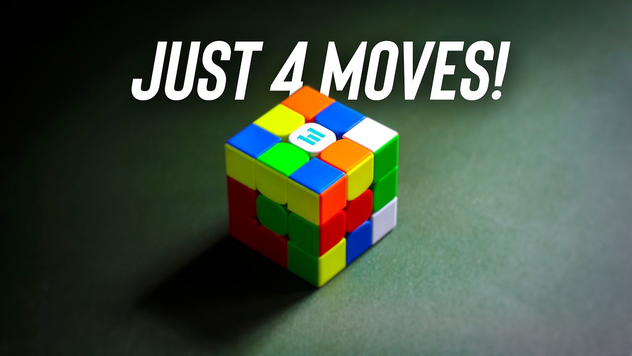 Как собрать кубик Рубика всего за 4 хода!