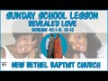 Sunday School Lesson - September 27, 2020 - Revealed Love