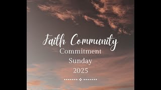 Faith Community Commitment Sunday ( 2025)